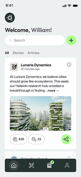 App Social feed